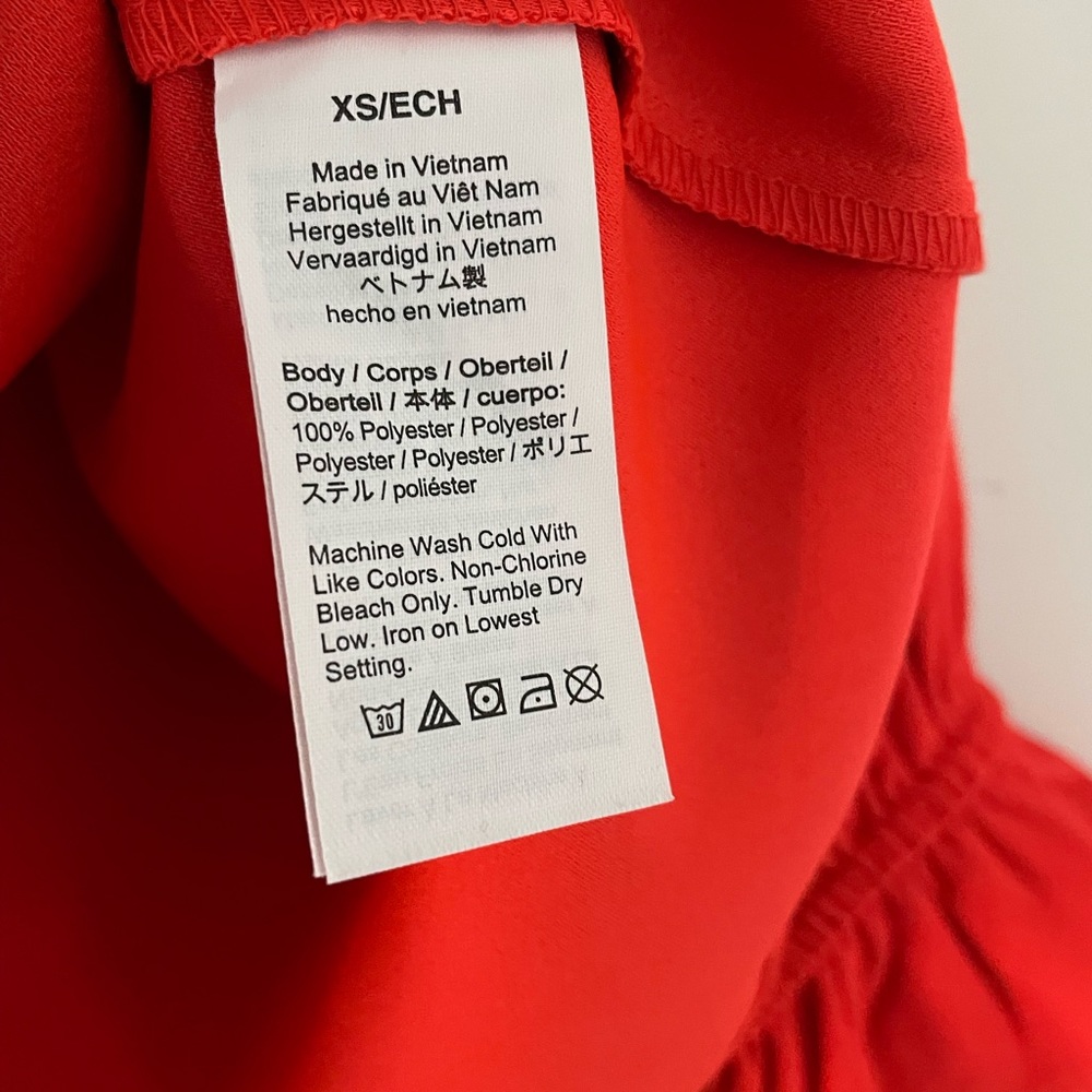 New with tags J. Crew orange ruffle blouse xs - Picture 6 of 7